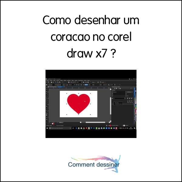 Como desenhar um coração no corel draw x7